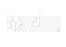 An architectural floor plan, showing level two of the building.