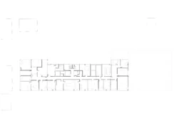 An architectural floor plan, showing level five of the building.