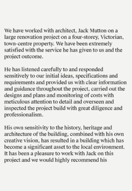 Topo Architects client testimonial from a conservation project