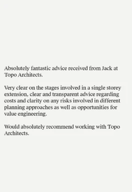 Topo Architects client testimonial from a dance charity